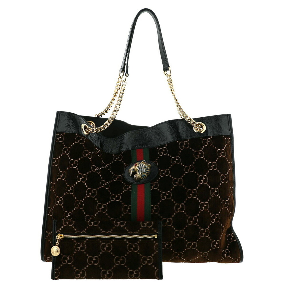 Gucci Raja Tote Bag Brown